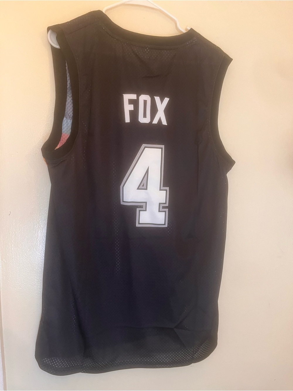 emrboidered Fox jersey san antonio basketball